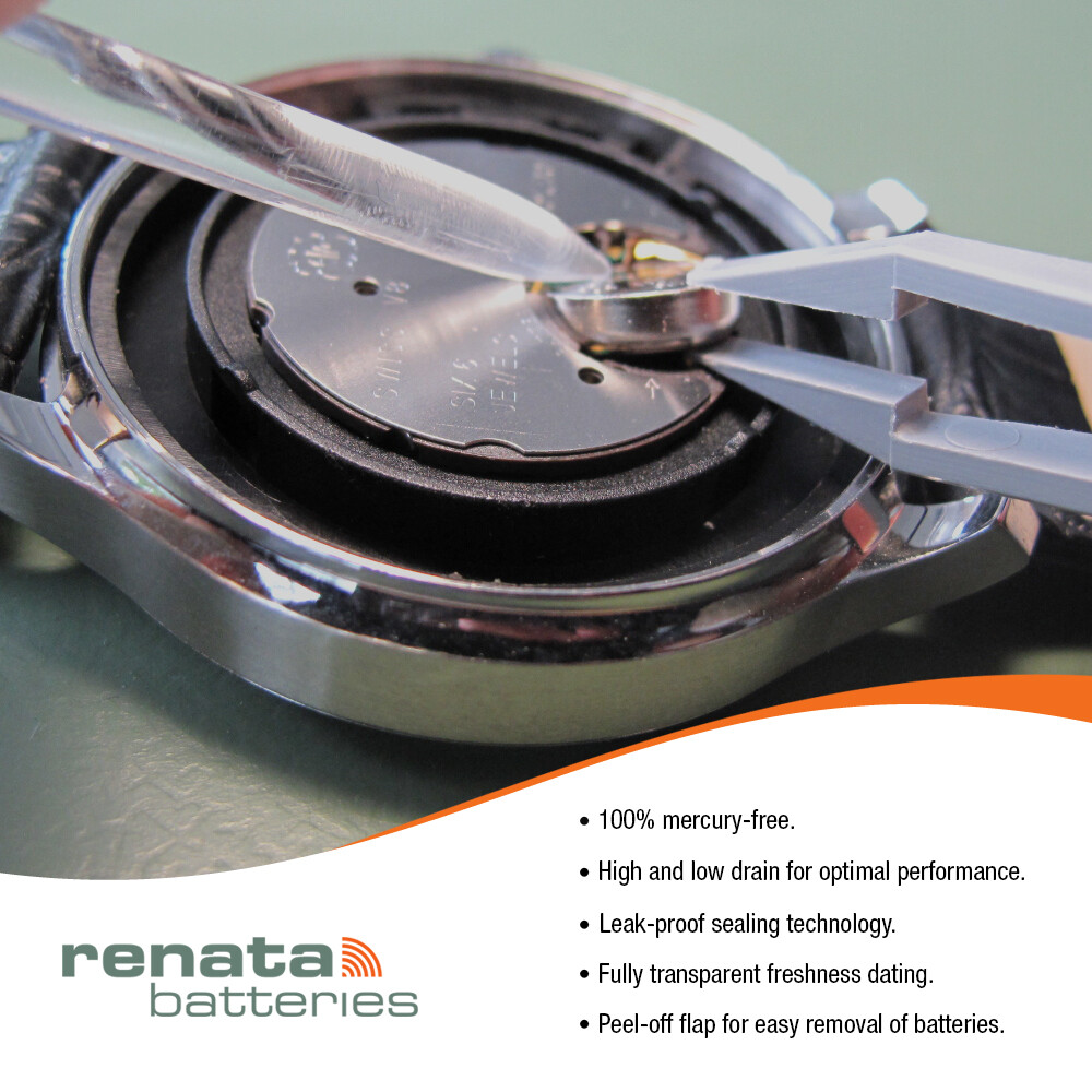 Renata 341 SR714SW 1.55V Silver Oxide Watch (5 Batteries) – Made in Switzerland