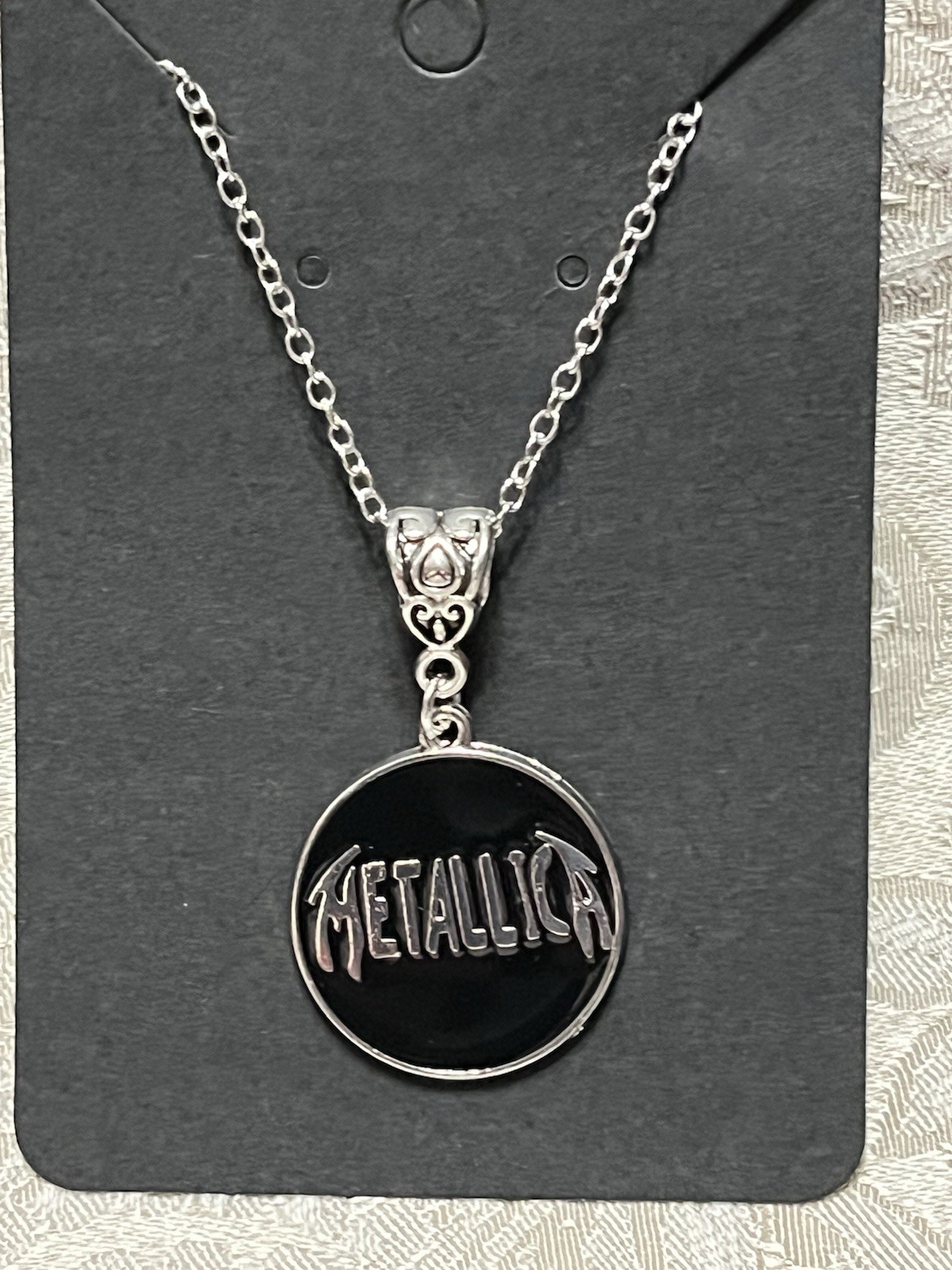 Rock Band METALLICA Charm Pendant Silver Necklace Fashion Festival Jewelry