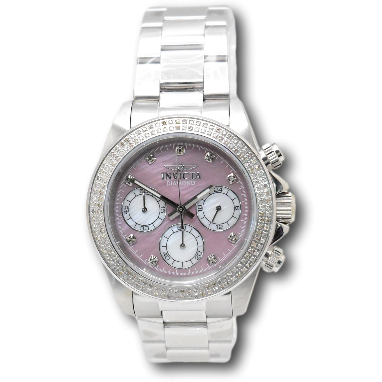 Invicta Elite Diamond 0.71 Carat Diamond Rose Mother of Pearl Watch 48756