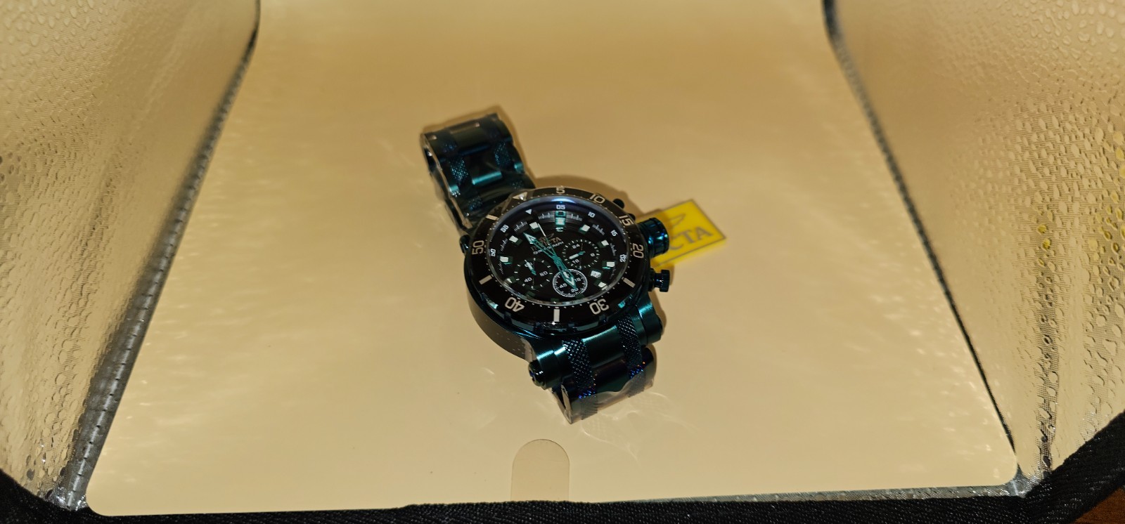 50765 – Invicta Coalition Forces Men 52mm Stainless Steel Green Black dial VD53