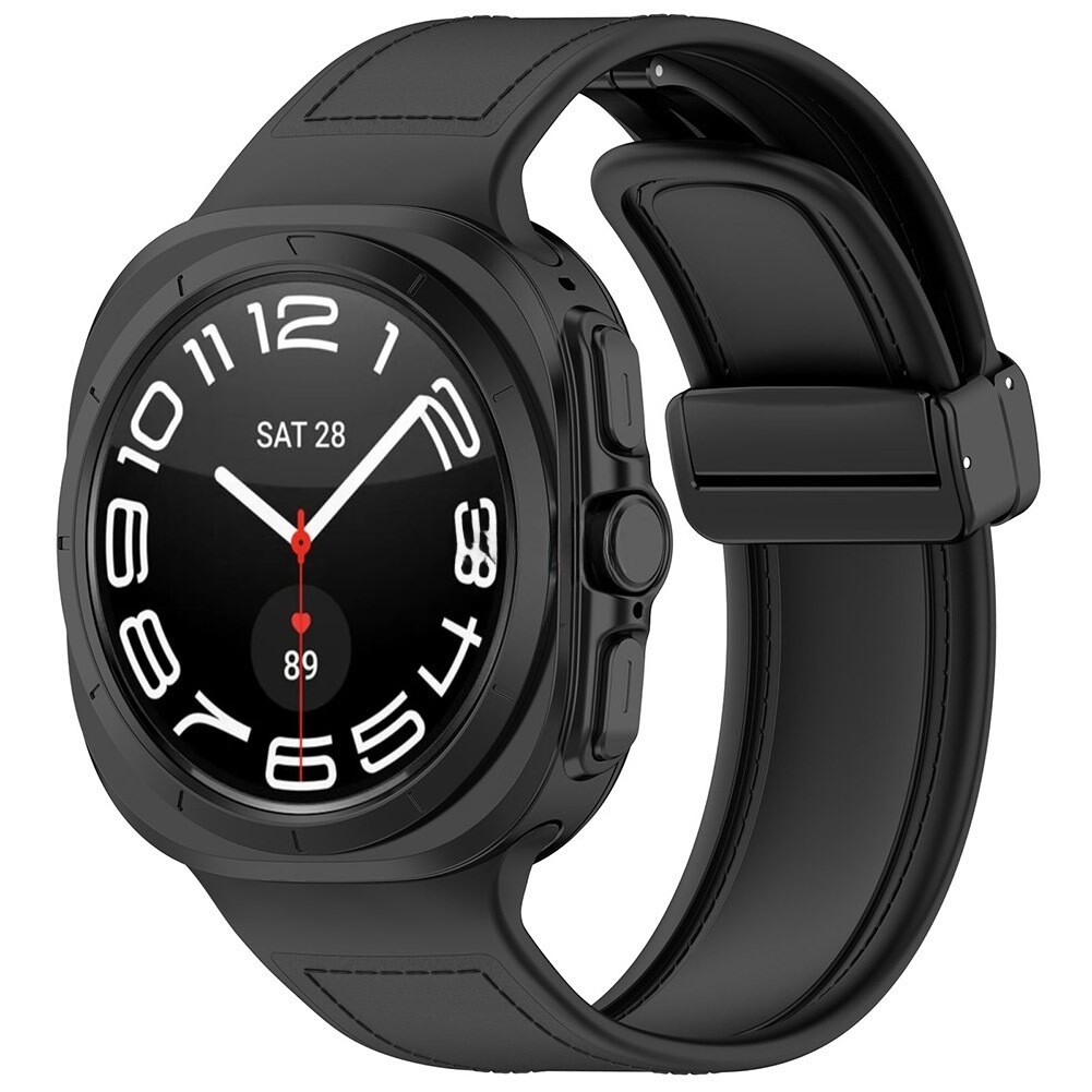 Replacement Magnetic Sport Silicone Strap for Samsung Galaxy Watch 7 Ultra 2025