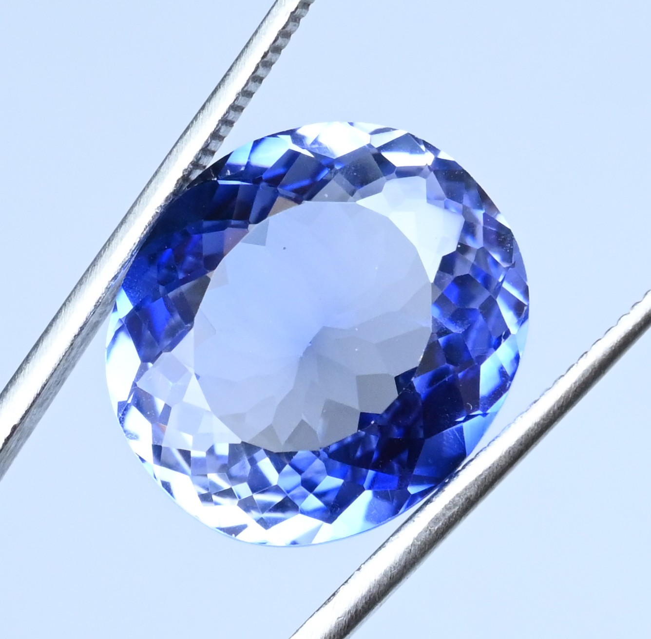 21.25 Ct Natural Montana YoGo Sapphire Oval Certified Flawless Loose Gemstone