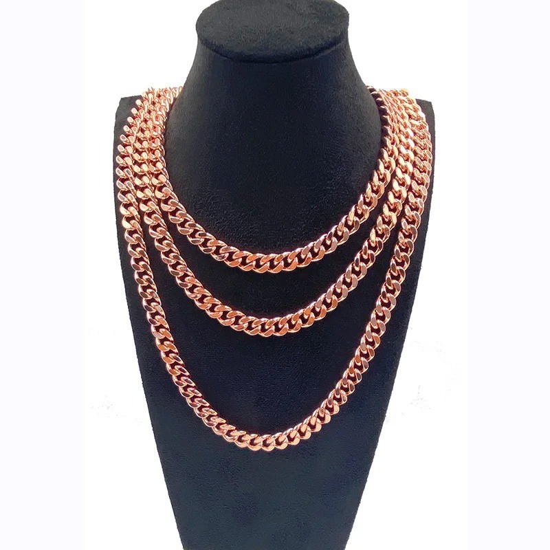 18-24″ Pure Copper Serpentine Chain Necklace, Healing Copper Jewelry, Spiritual