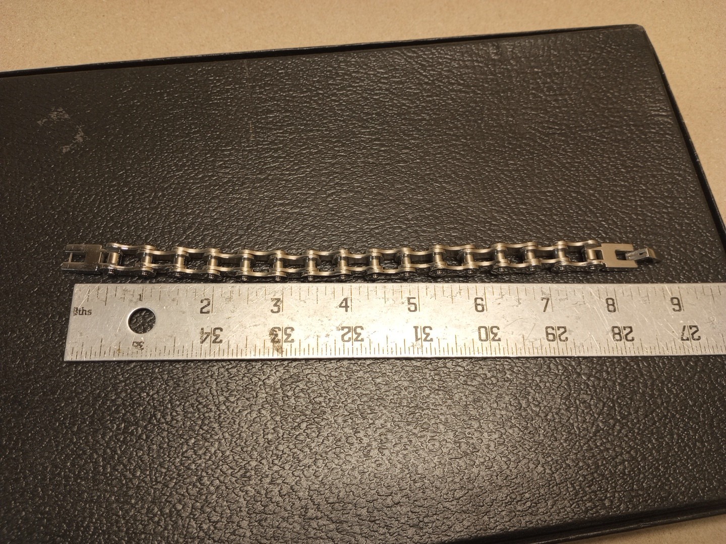 Men Biker Bicycle Chain 8-inch Bracelet Bangle Punk Steel Jewelry 8″