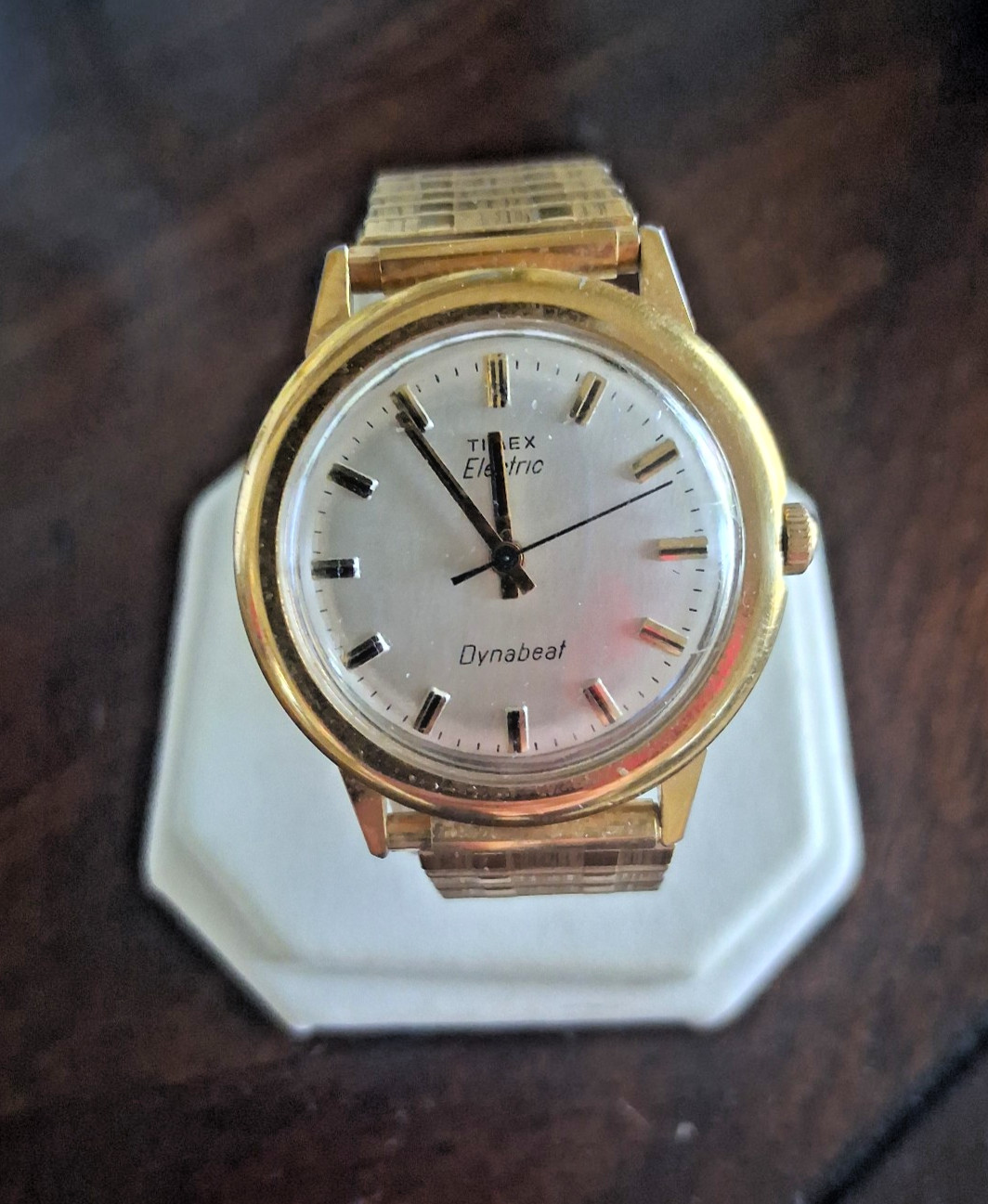 Timex Electric Dynabeat 1970s, Convex crystal – NEW BATTERY