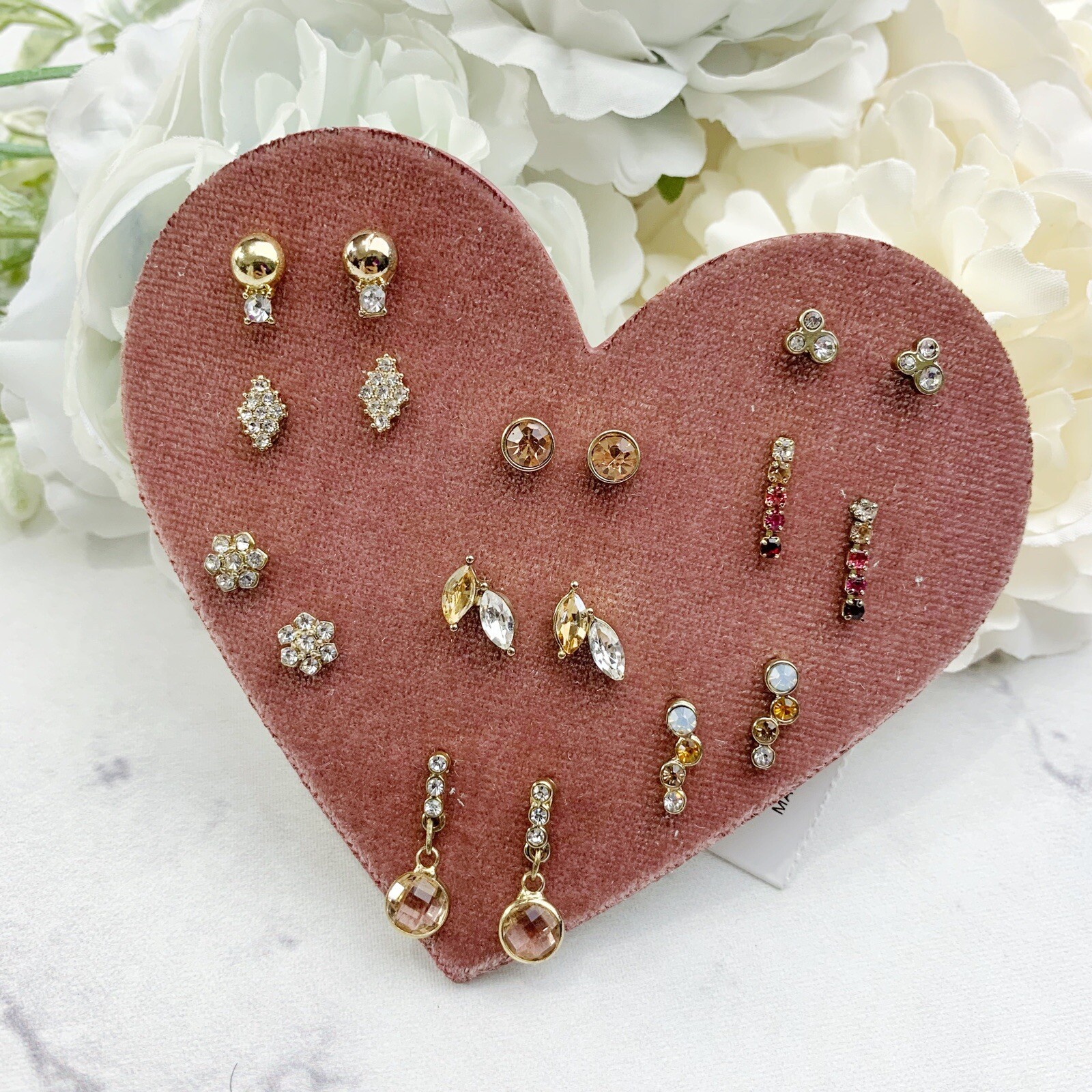 LOFT Ann Taylor – Heart Assorted Stud Earrings Set
