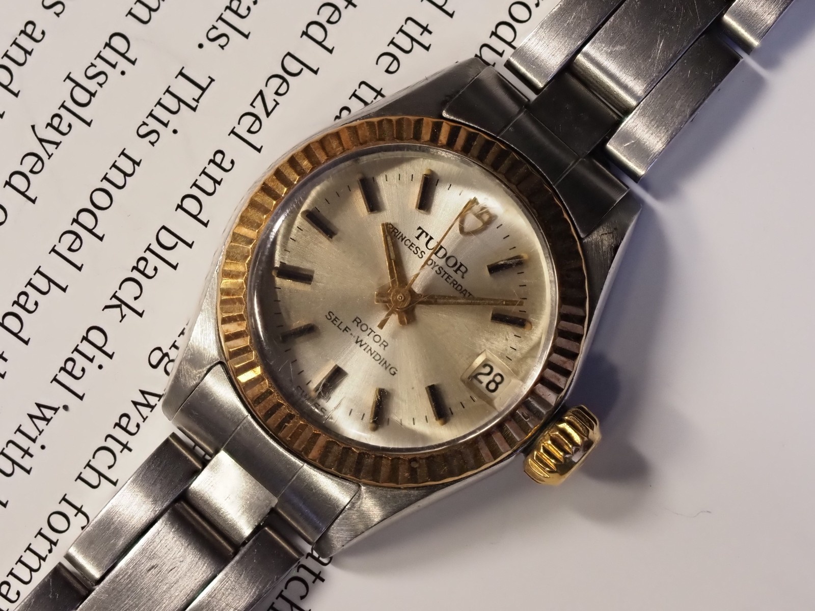 Tudor Princess Oysterdate 22.5mm 7592/3 Oyster Bracelet With Papers 1972