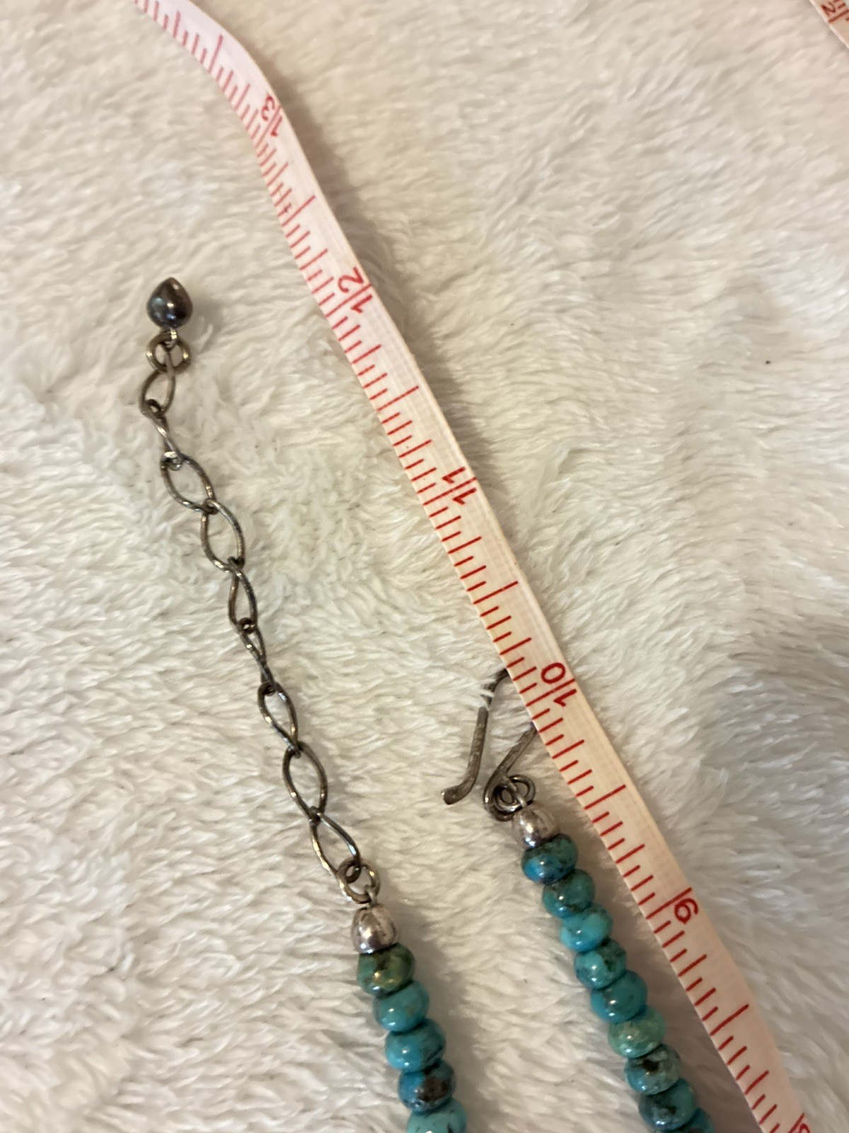 Jay King Mine Finds Sterling Silver Turquoise Beaded Statement Necklace 925