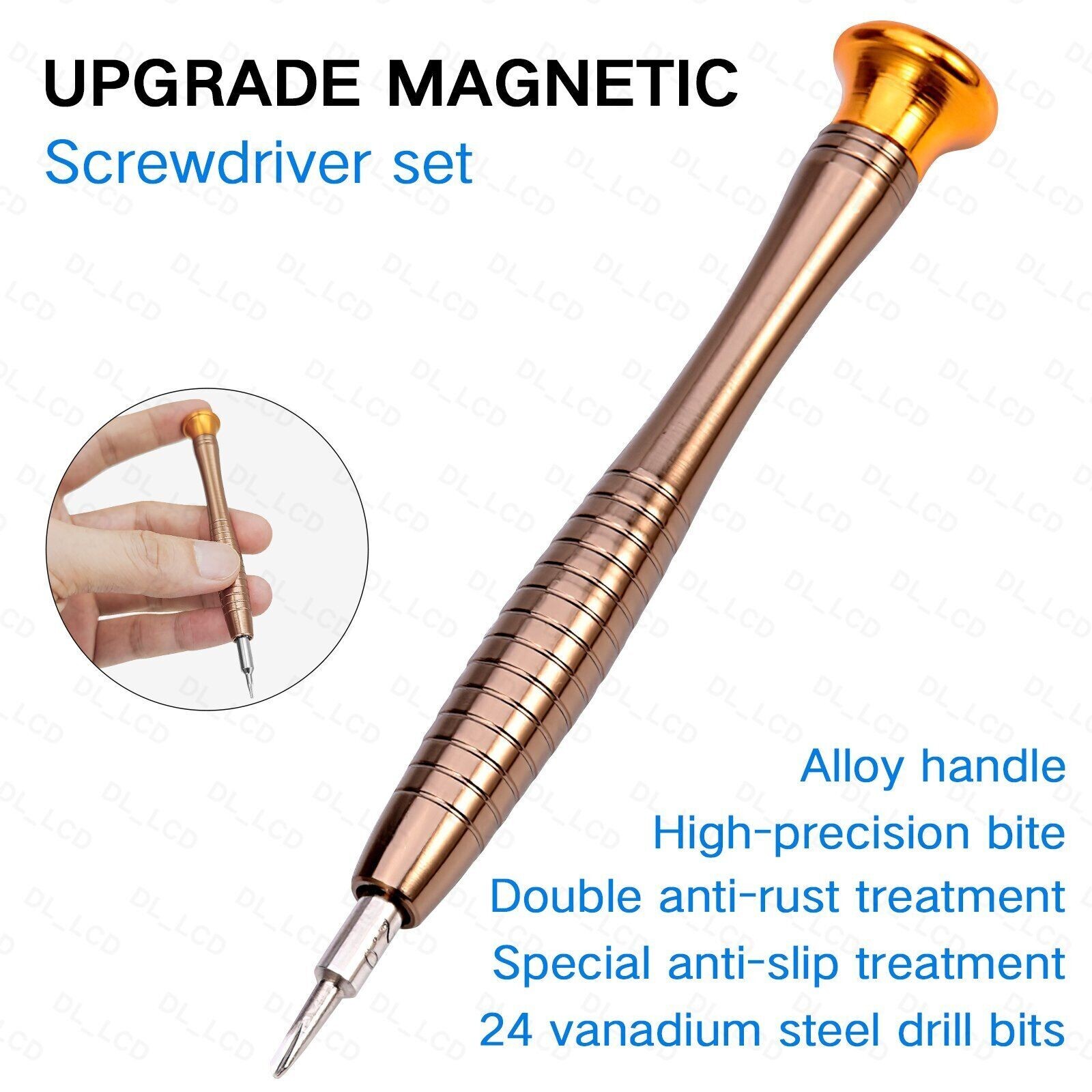 Screwdriver Set 25 Jewelers Watch Jewelry Eyeglass Repair Tools Precision Micro