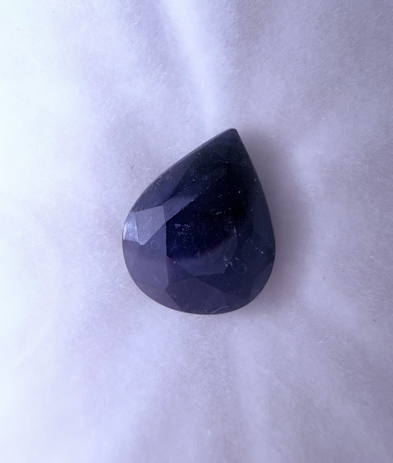Diffused Blue Sapphire. Pear 10x8mm, 2.3cts. From Kandanabari, Africa