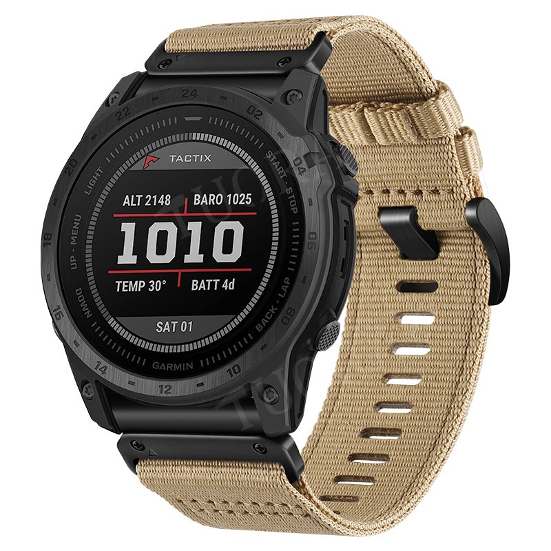 Nylon Band For Garmin Fenix 8 E 7 7X 6 6X 5 5X 3 HR Approach S62 S60 Watch Strap