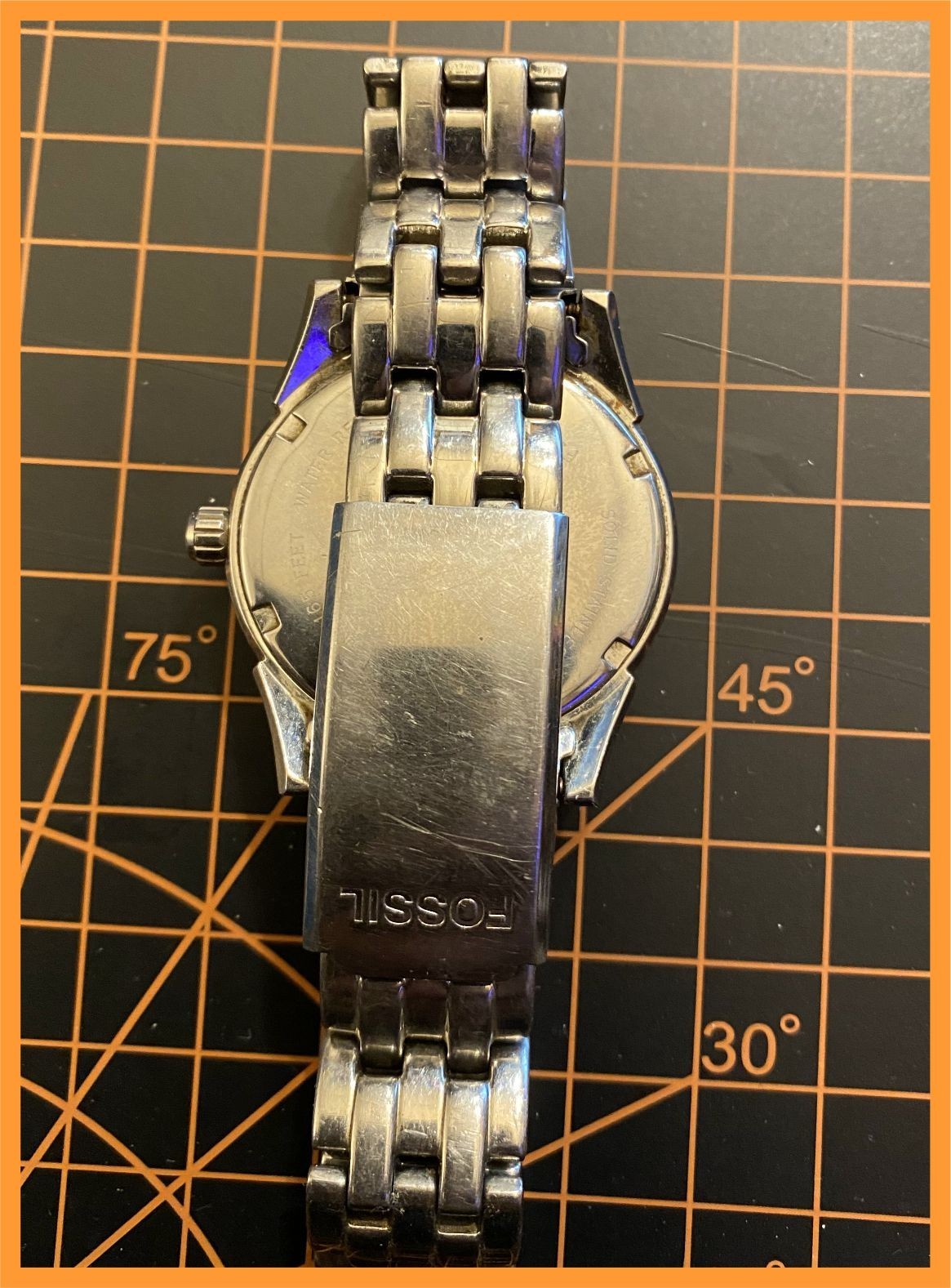 FOSSIL / FS-2534 _STAINLESS STEEL _ WATER RESISTANT _ 50 METERS / 165 FEET