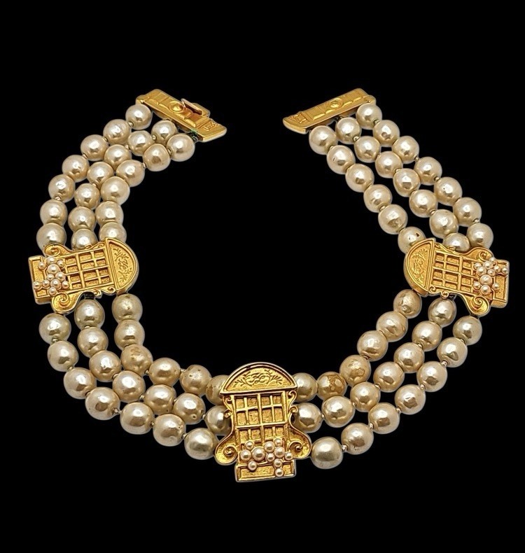 Karl Lagerfeld French Window French Door Necklace RARE investment Piece