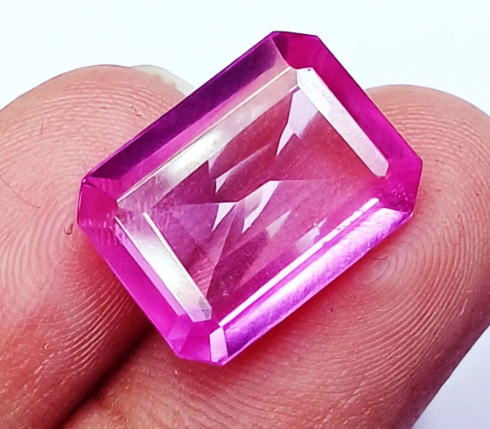 Loose Gemstone Natural Spinel Emerald Cut 11.40 Ct Certified With Free Gift