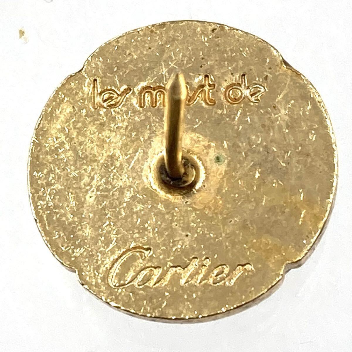 Cartier le must de Cartier Cufflinks and Tie Tack Set Bordeaux Gold Hardware 2C