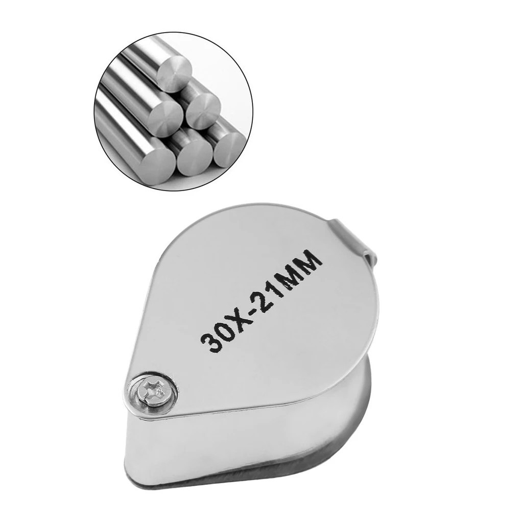 10-30X Jeweler’s Glass Magnifying Loupe-Eye Magnifier for Jewelry, Coin, Stamp