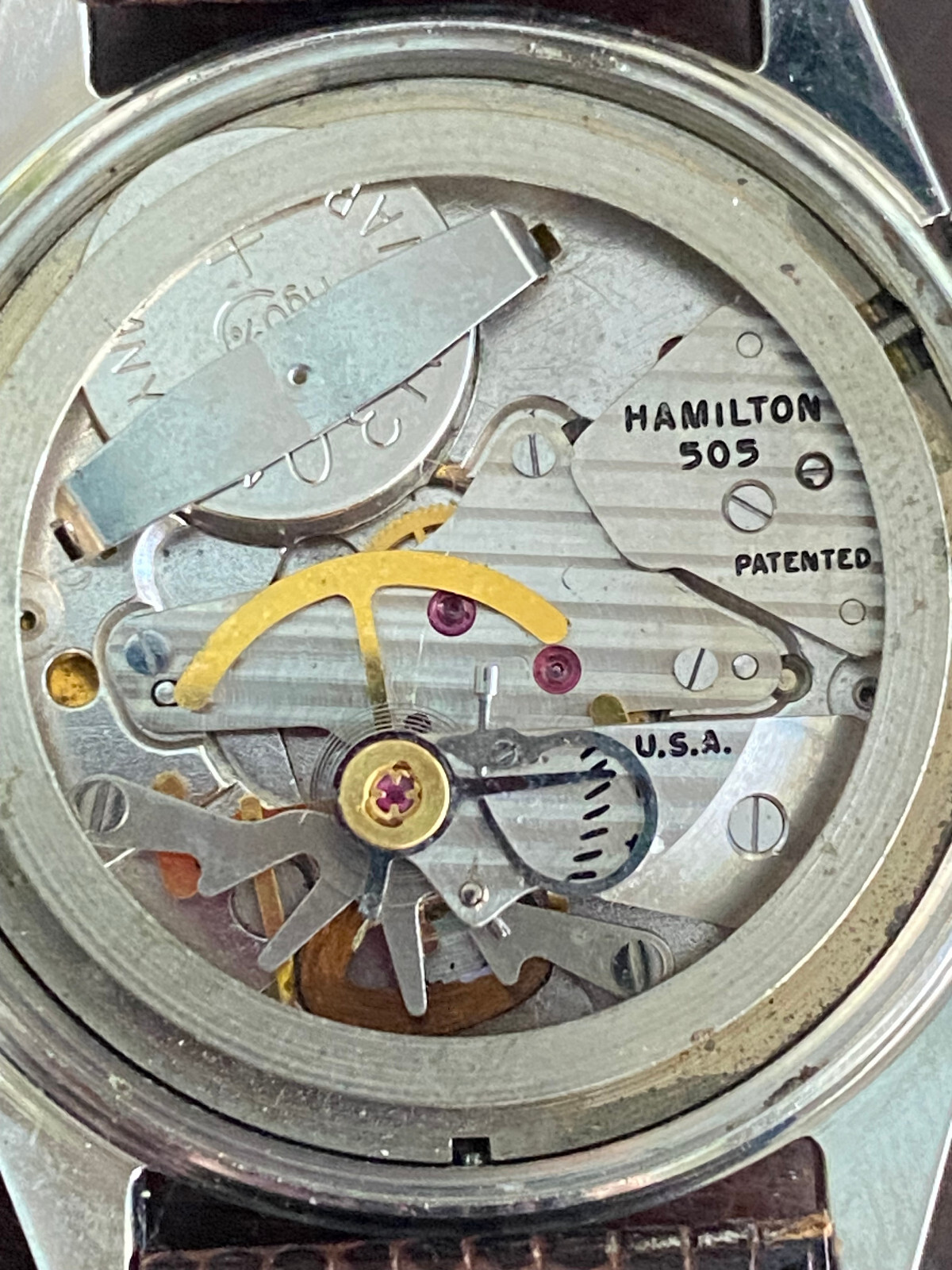 FINE VINTAGE MEN’S HAMILTON RAILROAD SPECIAL WRIST WATCH, CAL. 505, KEEPING TIME