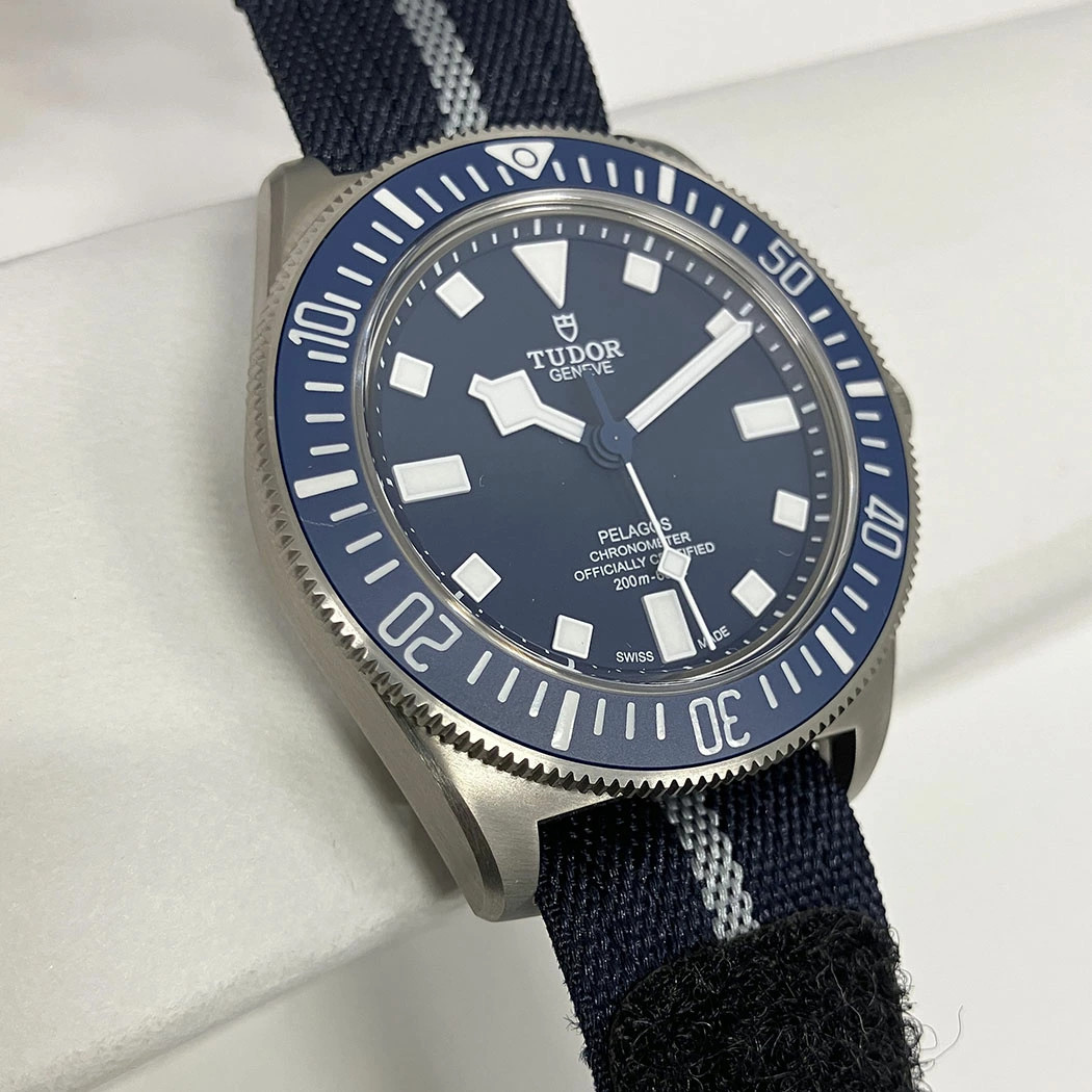 TUDOR WATCH PELAGOS FXD 25707B/24 PELAGOS BLUE DIAL TITANIUM AUTOMATIC MEN’S F/S