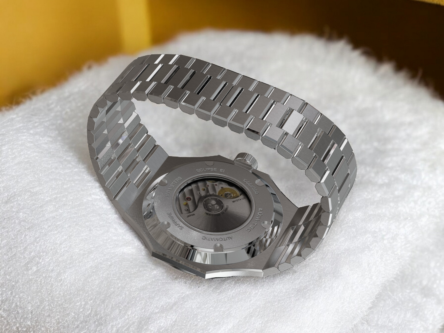 Lum-Tec Mens Automatic Watch 42mm Eclipse E1 Gray Dial Hi Precision Miyota 9039