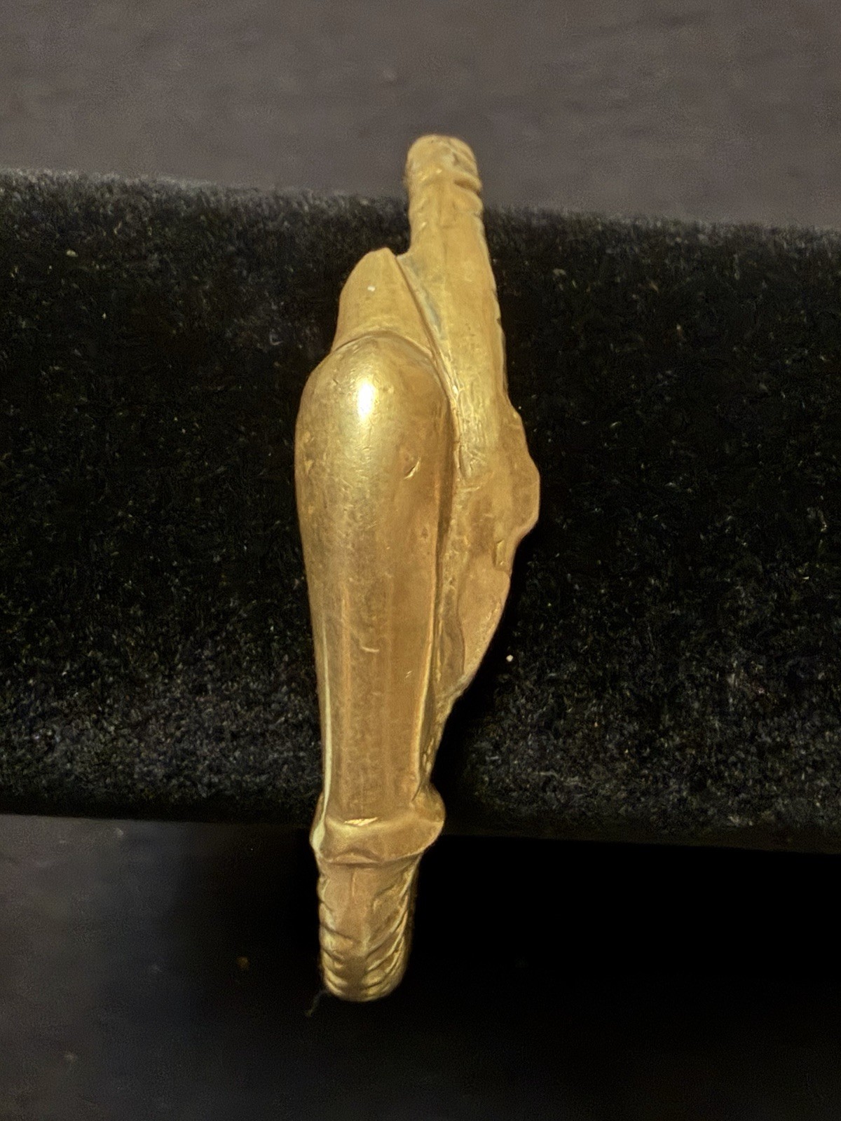 Gold Tone Brass Bangle Bracelet Metal No Stone Fashion Jewelry