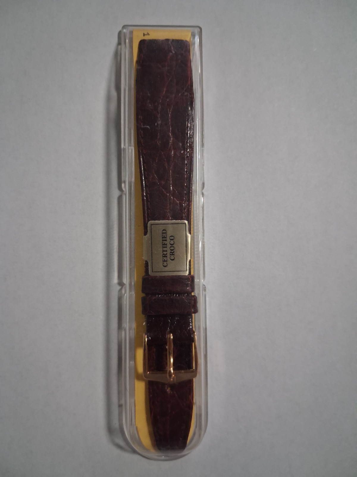 Hirsch Certified Croco 18 mm Leather Watch Strap Band New Old Stock Nos