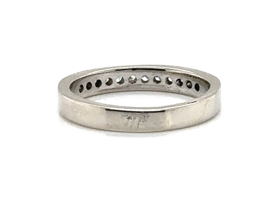 Channel Set Diamond Wedding Band .25ct Mined 14K Anniversary Ring Die Struck 3mm