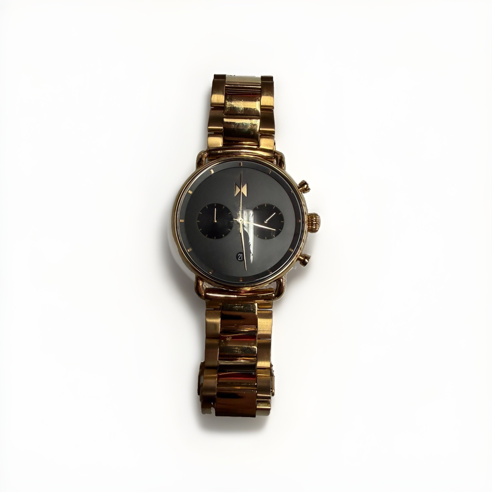 MVMT Blacktop Men’s 47 MM Champion Gold Chronograph Watch raptor