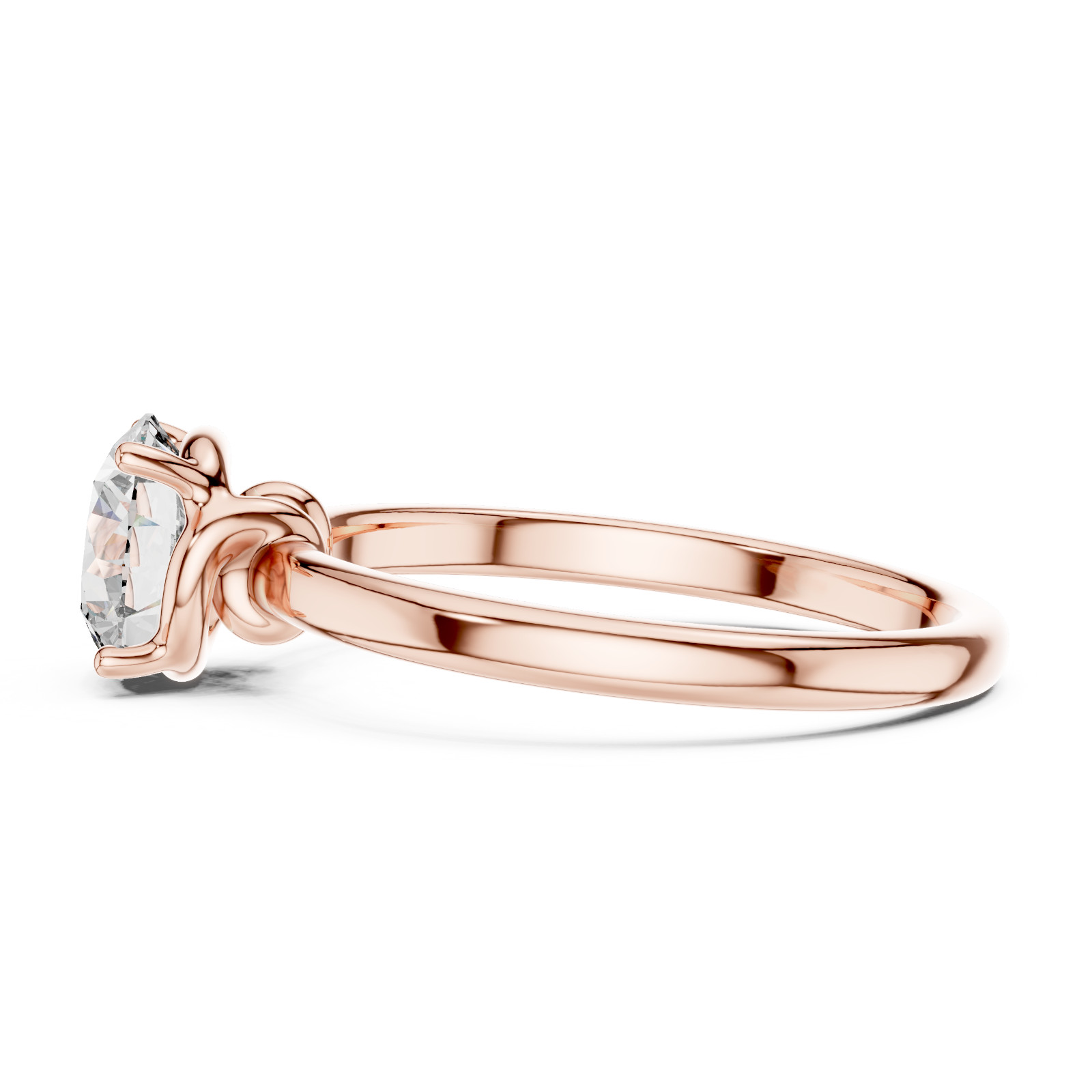 1 Ct Lab Grown Diamond IGI Certified Wedding Gift For Her Gold Ring 14 K F VVS