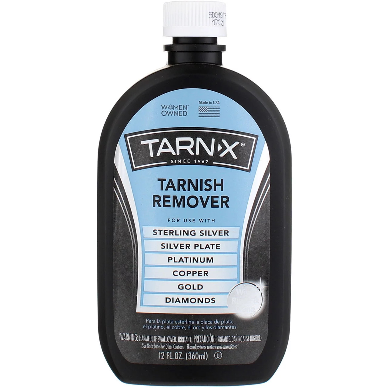 Household Tarnish Cleaner and Remover for Silver, Platinum, Mixed Metals, 12 Fl