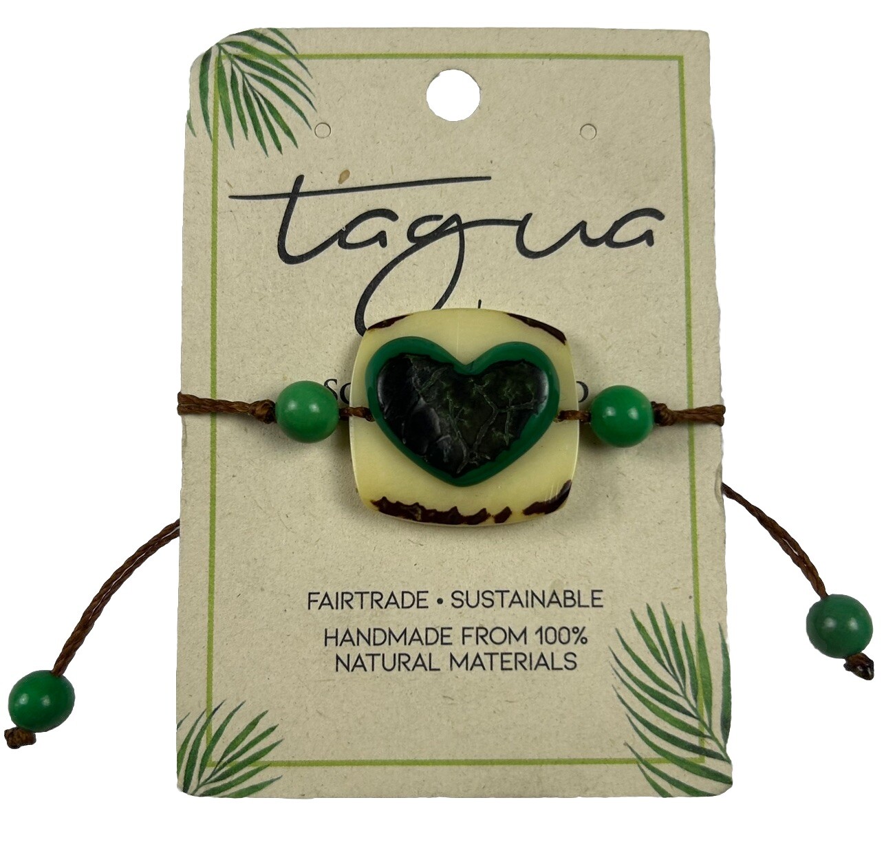 Fair Trade Tagua Nut Organic Bracelet Jewelry (Sustainable & Eco-Friendly)