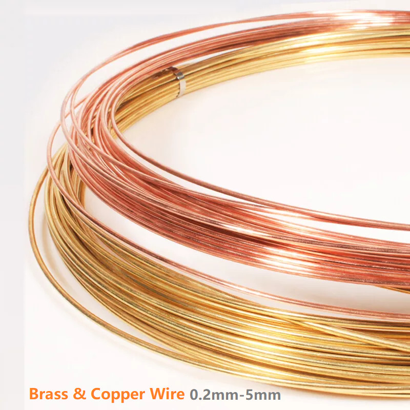 ROUND COPPER WIRE BRASS WIRE SOLID BARE 0.2mm to 5.0mm jewellery/craft