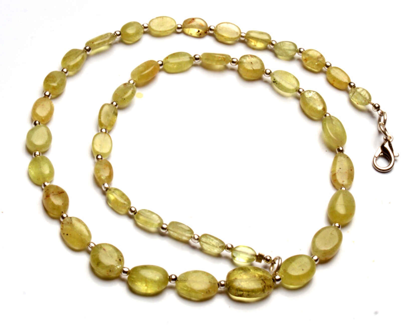 Natural Chrysoberyl Cats Eye Gems 7 to 13 mm Size Nugget Beads Necklace