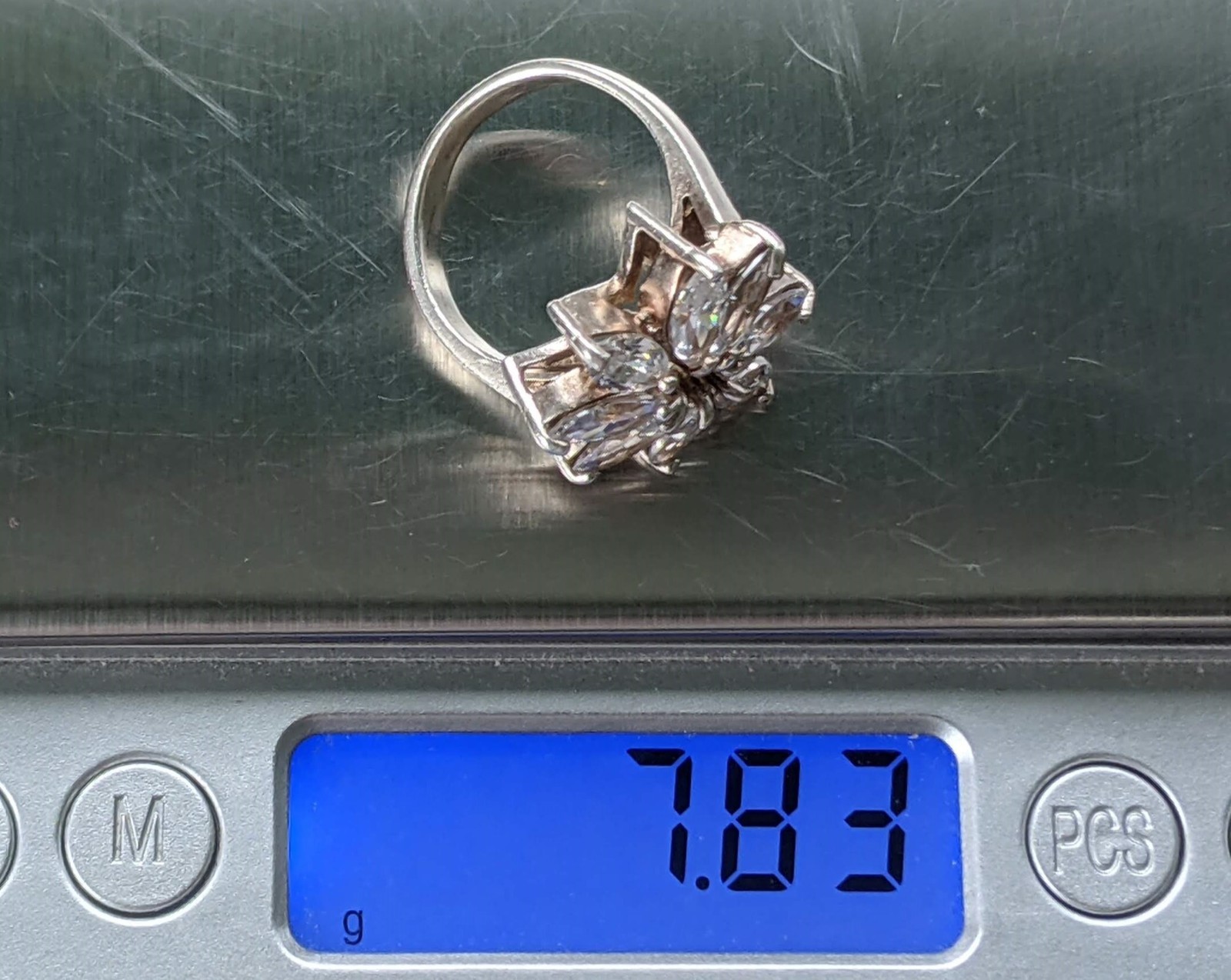 Vintage ring sterling silver 925 Size 7 Weight 7.83 g. Ukrainian jewelry.