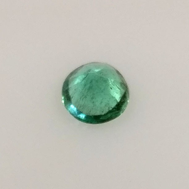 0.36ct Natural Emerald round 4.3mm nice green good luster pair
