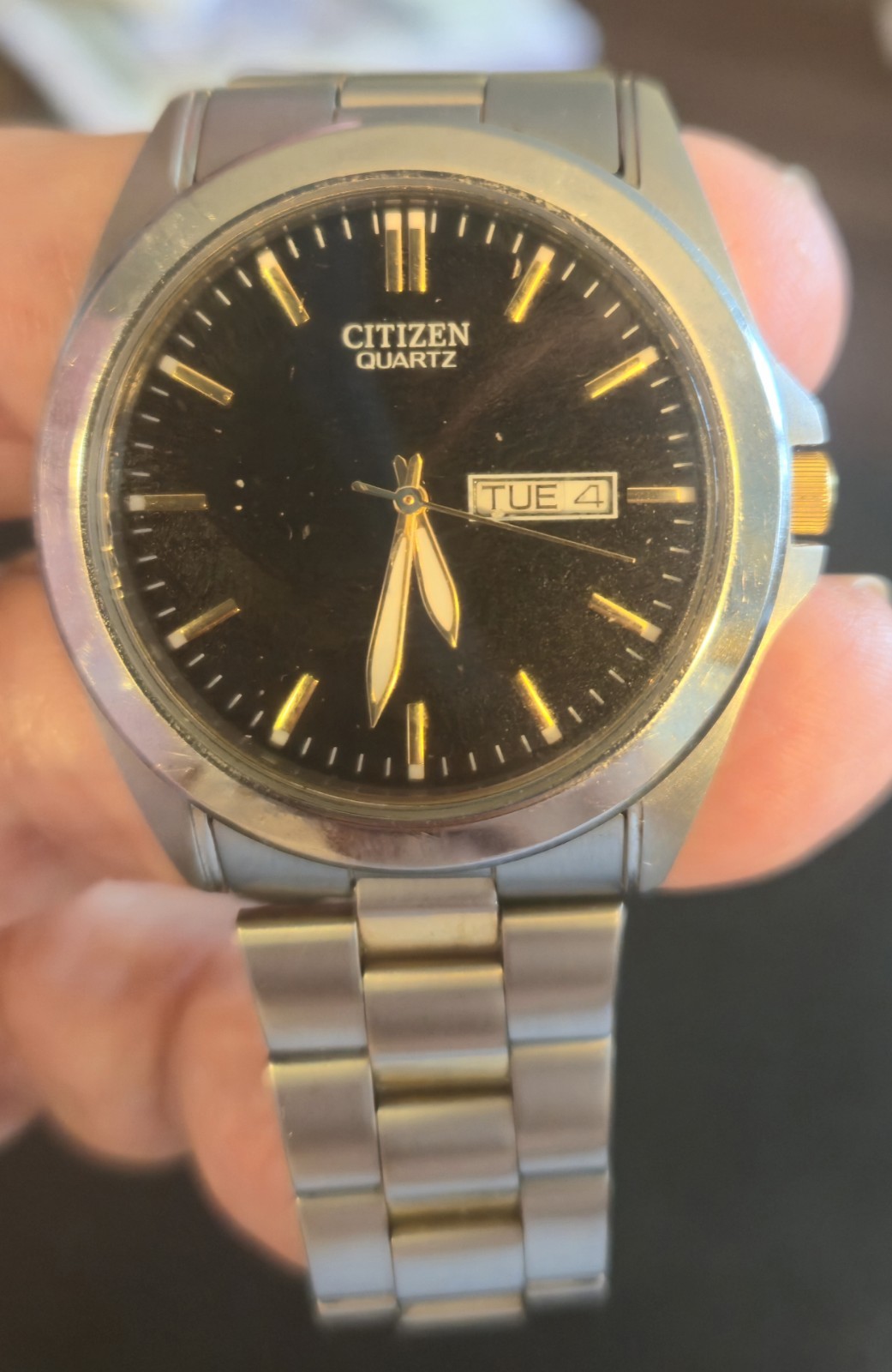 Citizen Quartz Black Dial Two-tone Men’s Watch