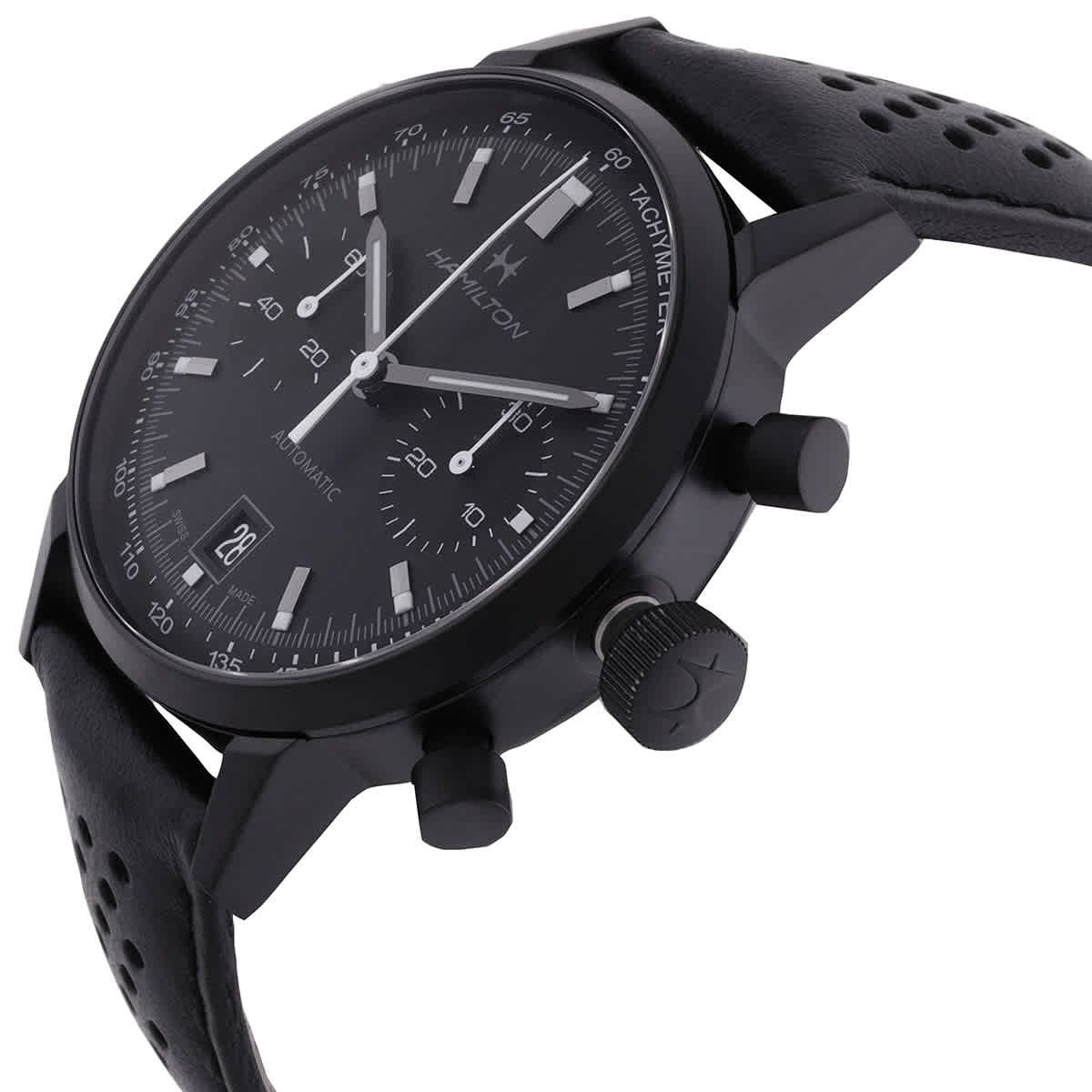 Hamilton American Classic Intra-Matic Chronograph Automatic Black Dial Watch
