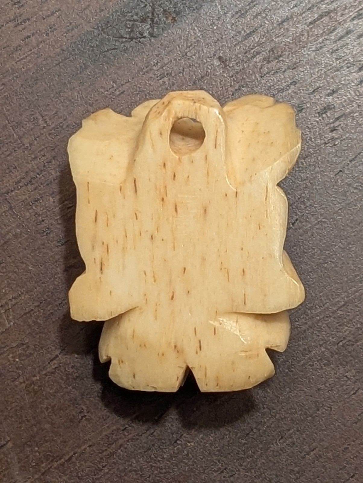 Carved Natural material Rose Pendant Vintage Hand Carved Floral Jewelry Bead