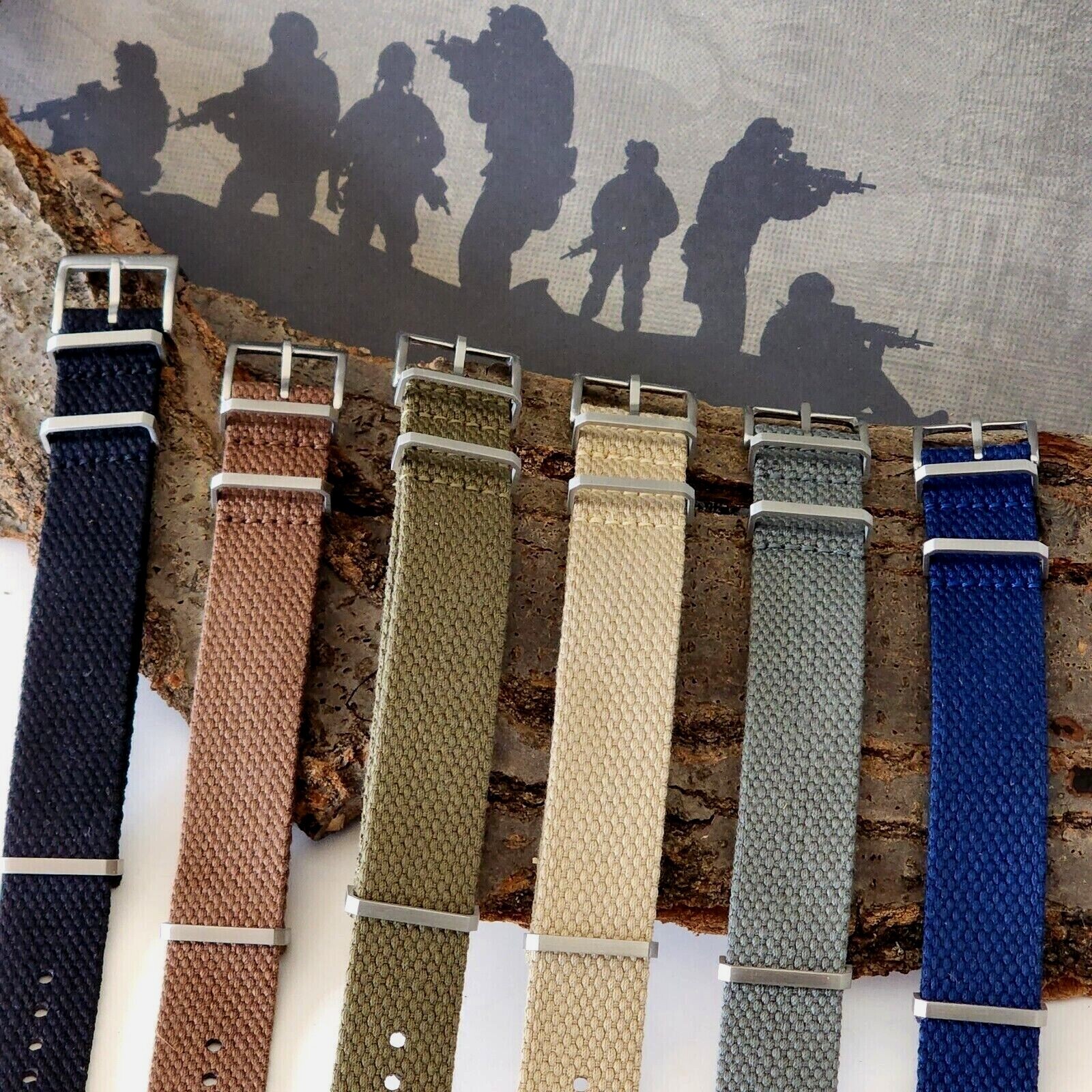 HEMP strap Cotton nylon ECO friendly Vegan military Soft NATO G10 watch band USA