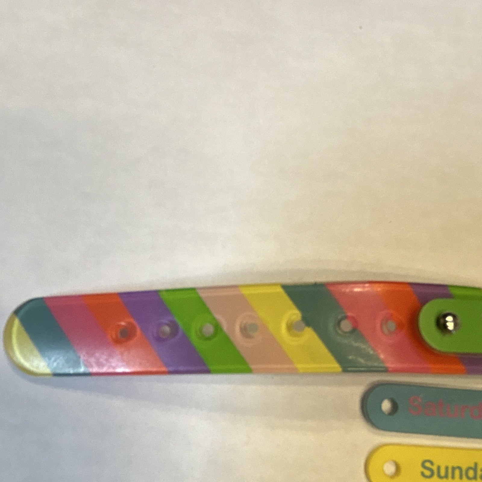 Hello Kitty Digital Watch Rainbow Colors VTG Digital Millennial w/Date