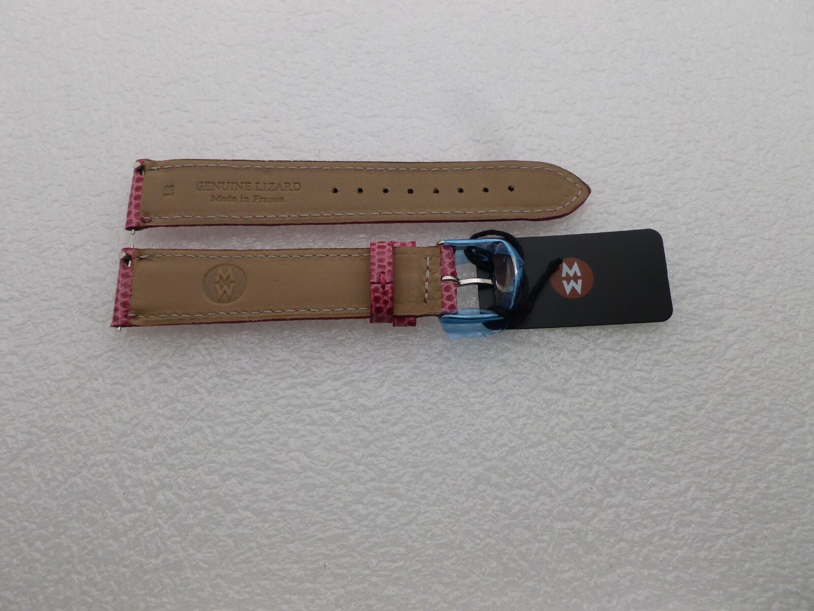 Genuine Michele 18mm Pink Lizard Watch Band Strap New