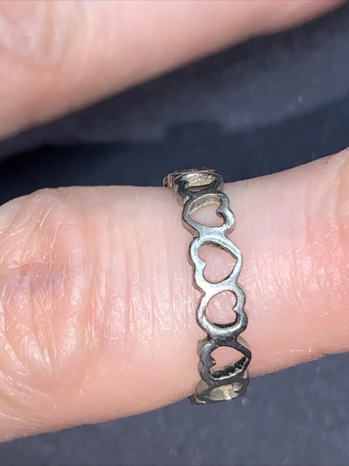 STERLING SILVER 925 Lot Ring HH60 Sz 6 Anchor Jesus Cross Hearts Love Ocean