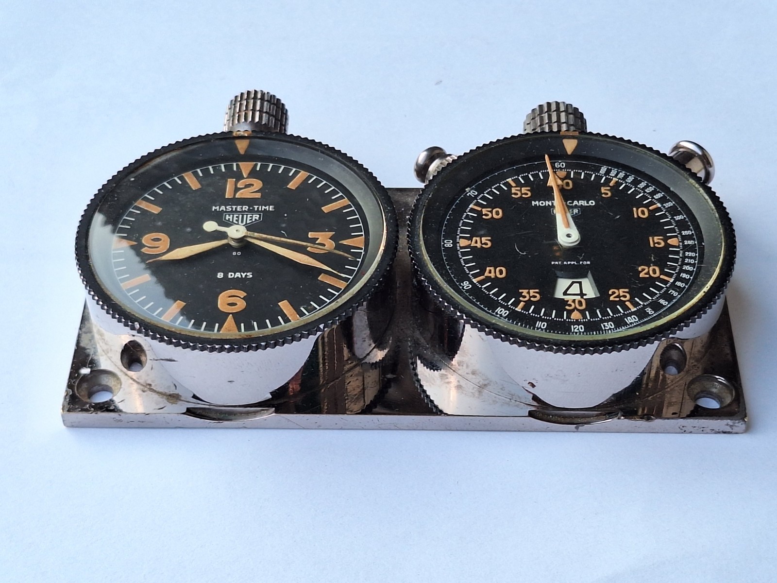 Heuer Master – Time Clock Monte Carlo Chronograph Chronograph Timer Rally Watch