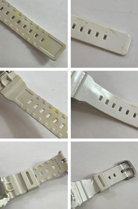 04w6224 Used CASIO BABY G Baby G BA 110 Quartz Wristwatch Analog Digital White H