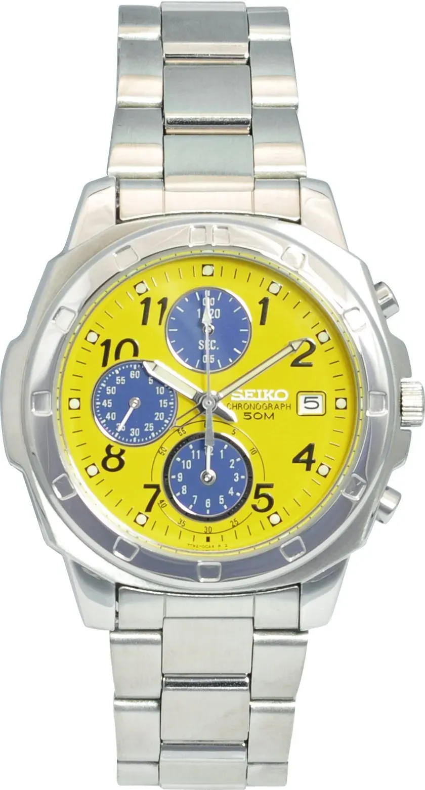 Japan NEW SEIKO Men’s Yellow Watch SND409 Reverse Import Overseas Model