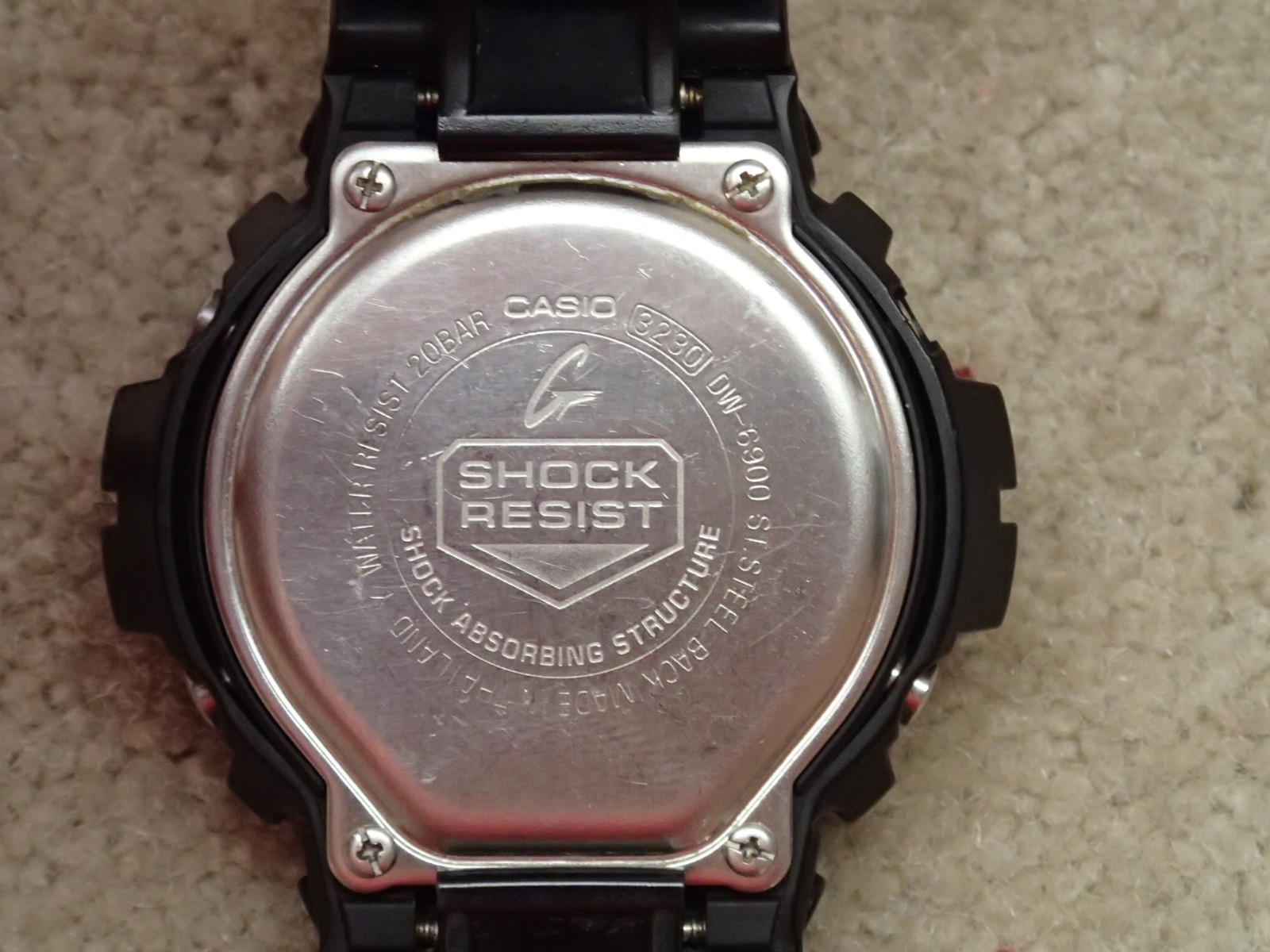 Casio DW-6900 G-Shock 3230 Watch Works but Has Issue