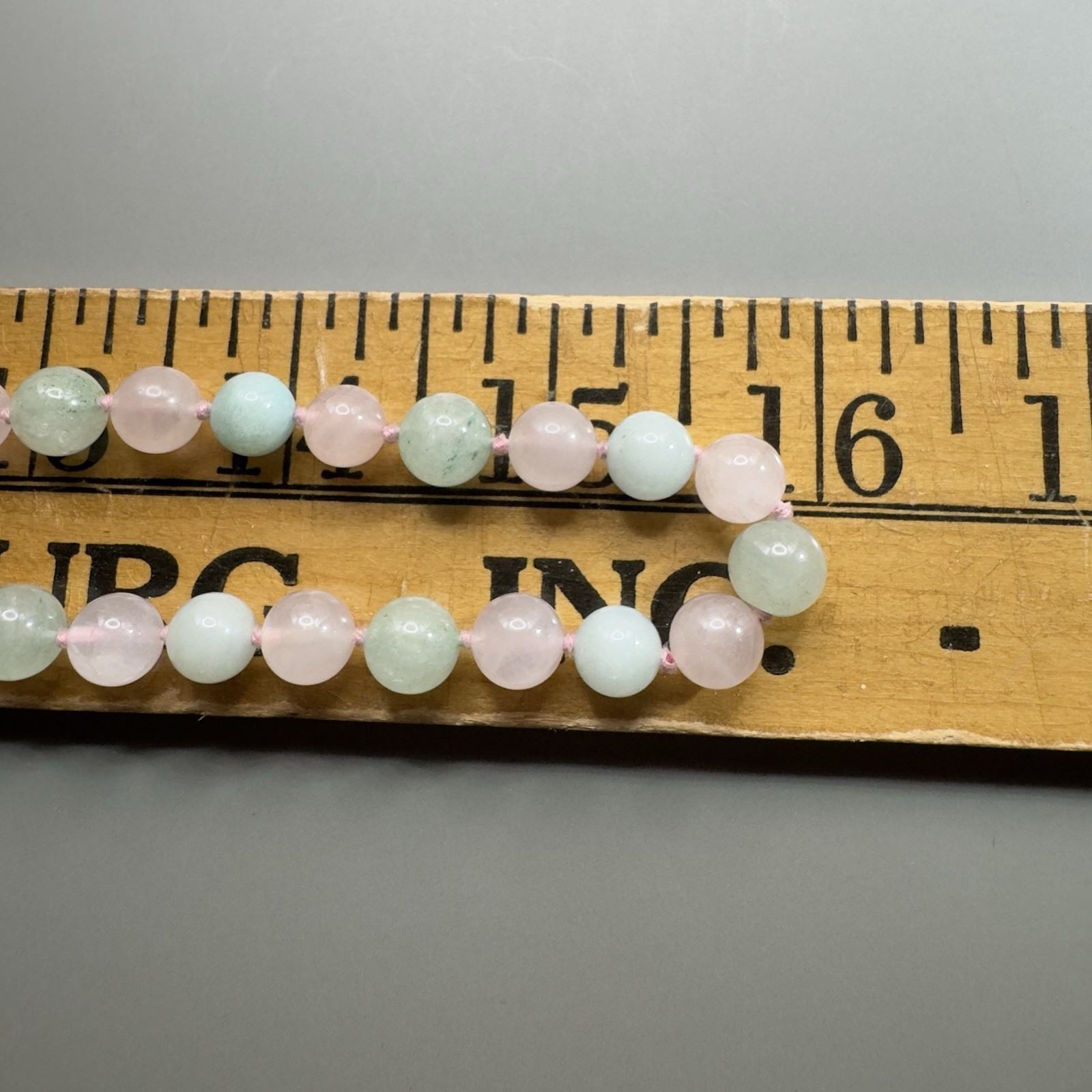 Pink And Green Gemstone Necklace Set, 24in Clasp And 32in Endless Strand