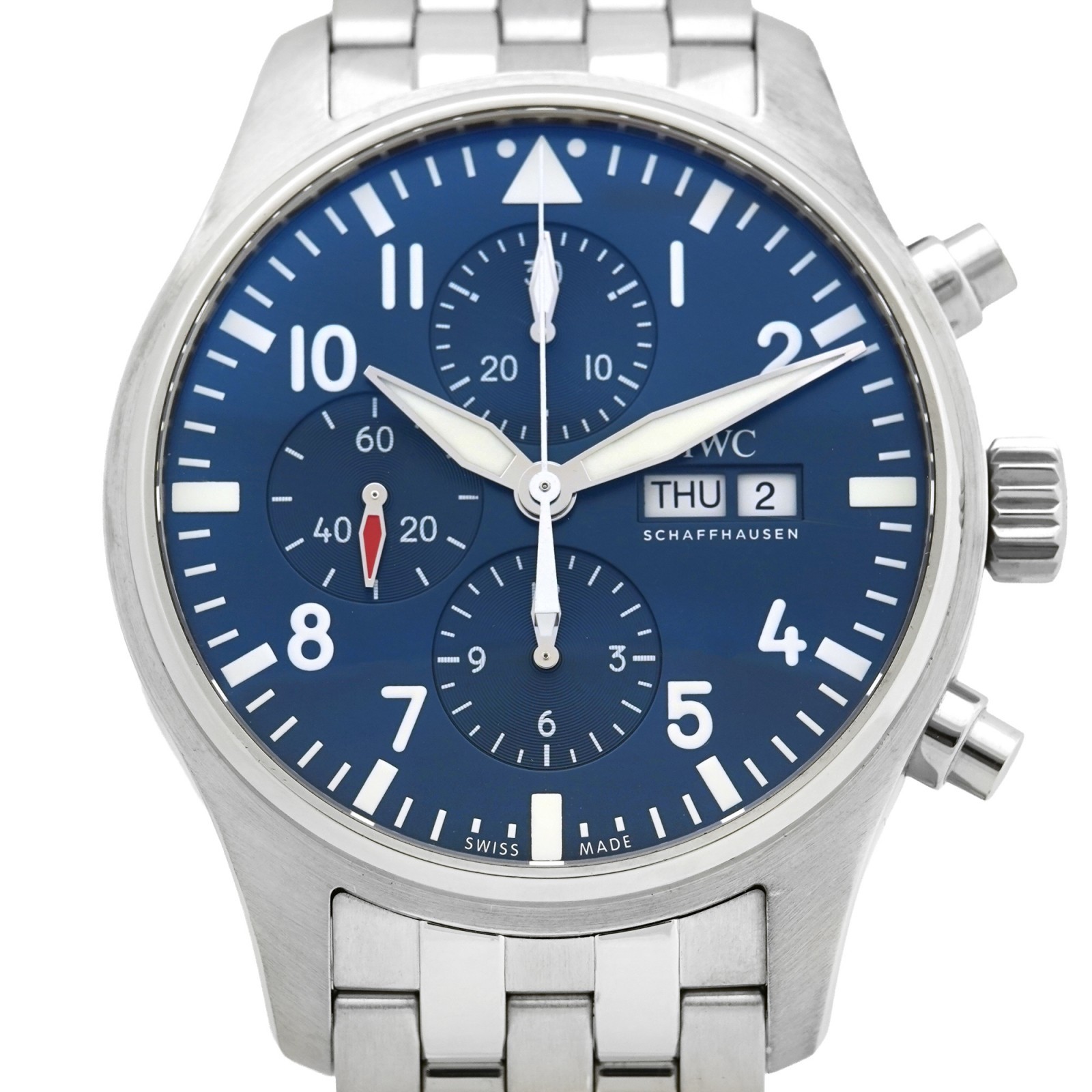 IWC Pilot’s Watch Graf Petit Prince IW377717 Automatic Blue Dial Men Warranty