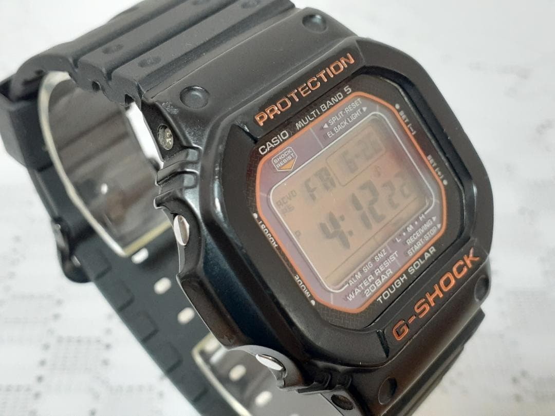 CASIO G-SHOCK GW-M5600R Rescue Orange Tough Solar Radio-Controlled Watch Custom