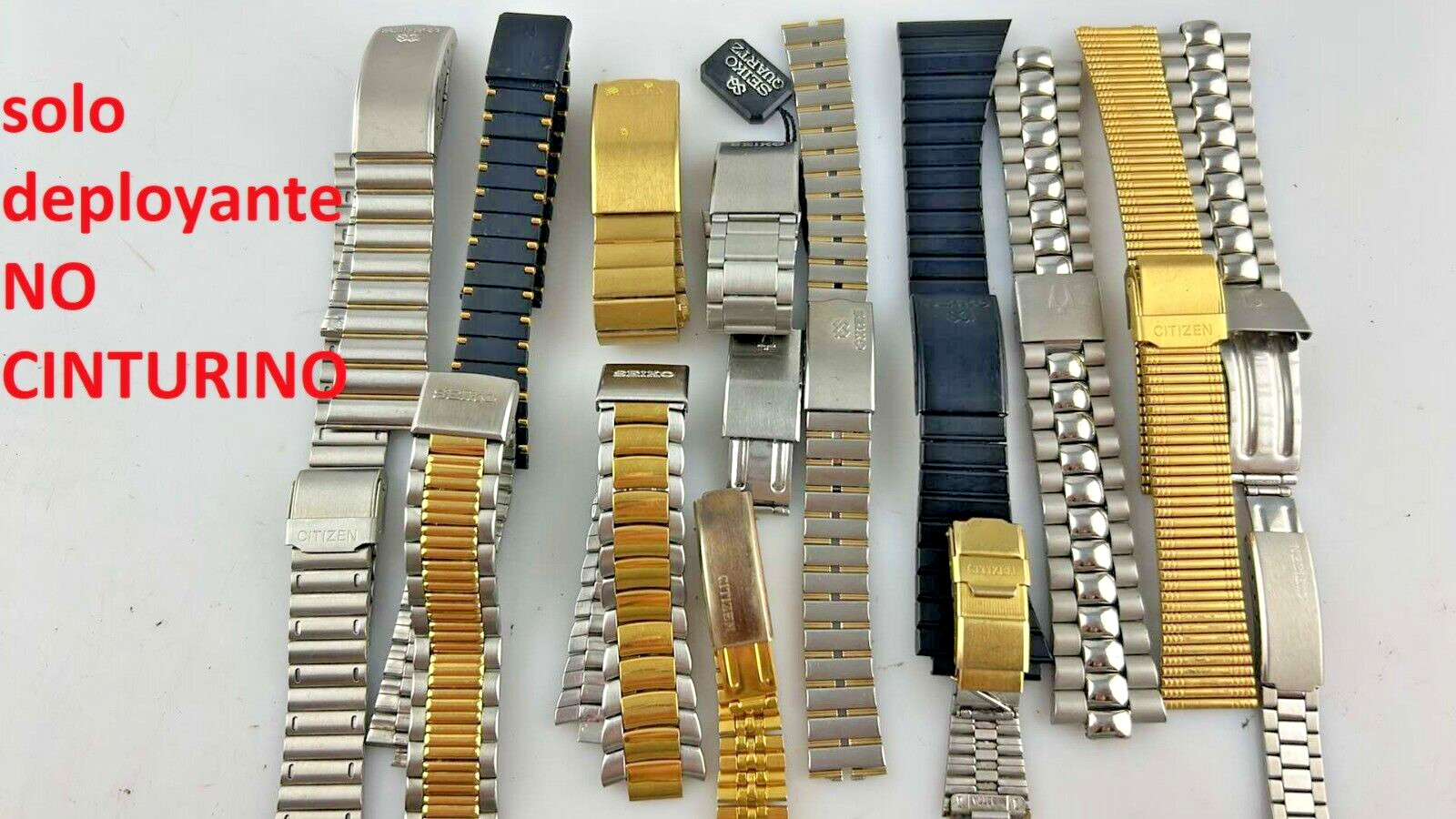 Stock 17 Seiko Citizen Watch Deployant Closures Various Sizes Used