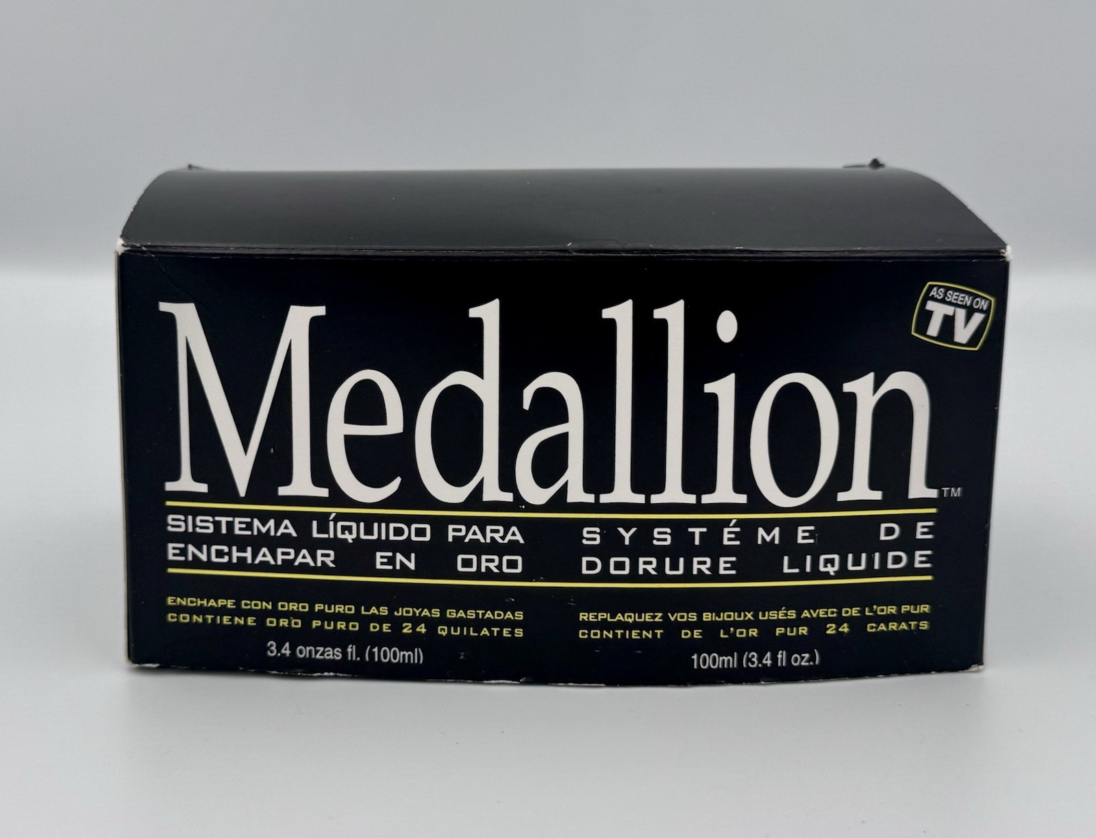 Medallion Liquid Gold Plating System Contains Pure 24K Gold, Brand New Open Box
